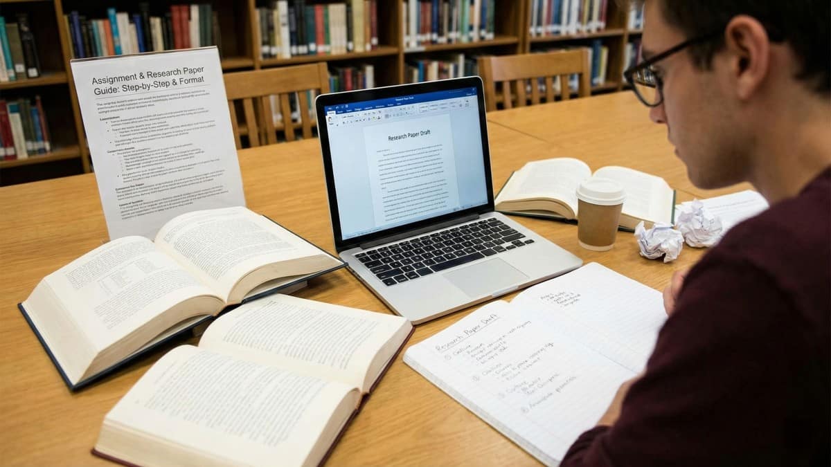 असाइनमेंट या रिसर्च पेपर कैसे लिखें? चरण-दर-चरण मार्गदर्शन और फॉर्मेट
